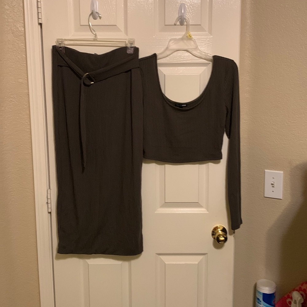 2piece crop top